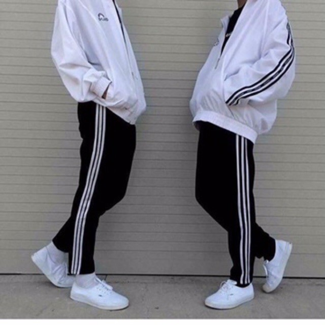 Quần 3 sọc suông unisex nam nữ phong cách thể thao hàn quốc Pants Line Trắng - Valu Store | BigBuy360 - bigbuy360.vn