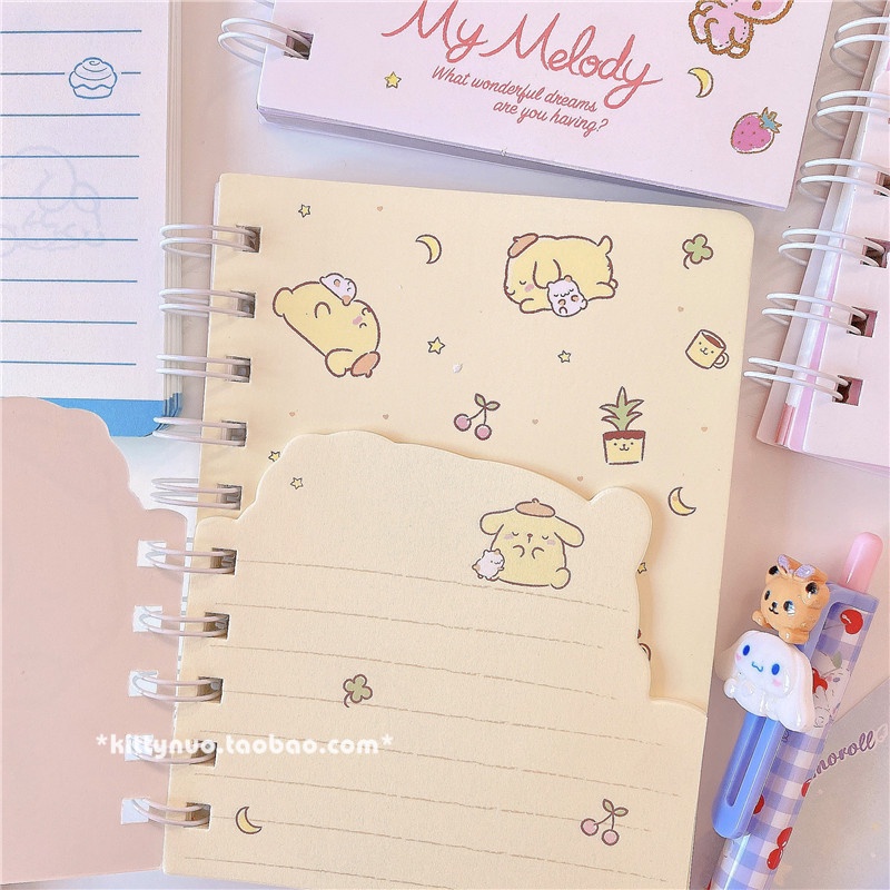 Sổ tay ghi chú Cinnamoroll Babycinnamoroll MelodyA6 dễ thương