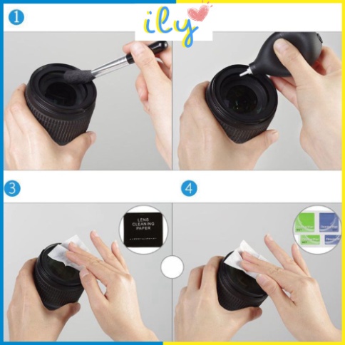Bộ dụng cụ vệ sinh máy ảnh kỹ thuật số DSLR chuyên nghiệp tiện lợi ILY