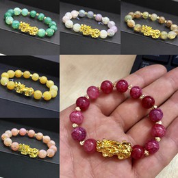 Vòng tay chuỗi hạt đá 10mm phối mặt Tỳ hưu may mắn thời trang cho nữ