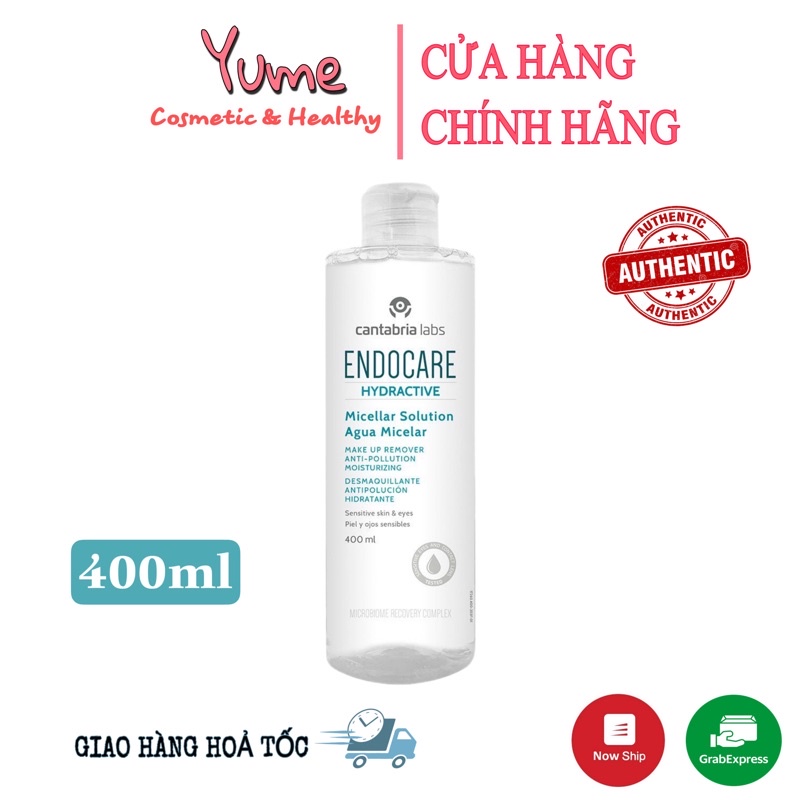 Nước tẩy trang Endocare Hydractive Micellar Solution Aqua Micelar 400ml