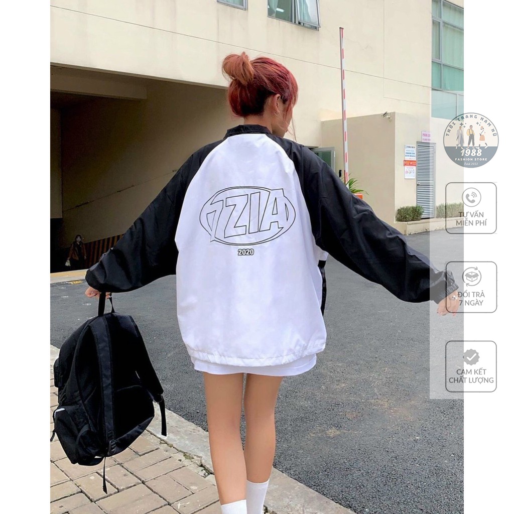 Áo Khoác Gió TMS 7ZIA, Áo Khoác Mùa Đông Unisex Form Rộng