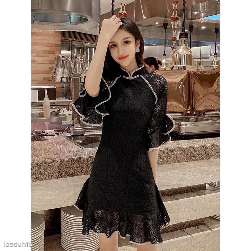 Đầm Sườn Xám Kiểu Đuôi Cá Thiết Kế Ngọt Ngào Cho Nữ | BigBuy360 - bigbuy360.vn