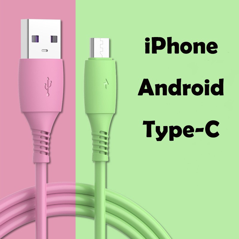 Cáp sạc Lightning / Micro / USB type C dài 1m tiện dụng