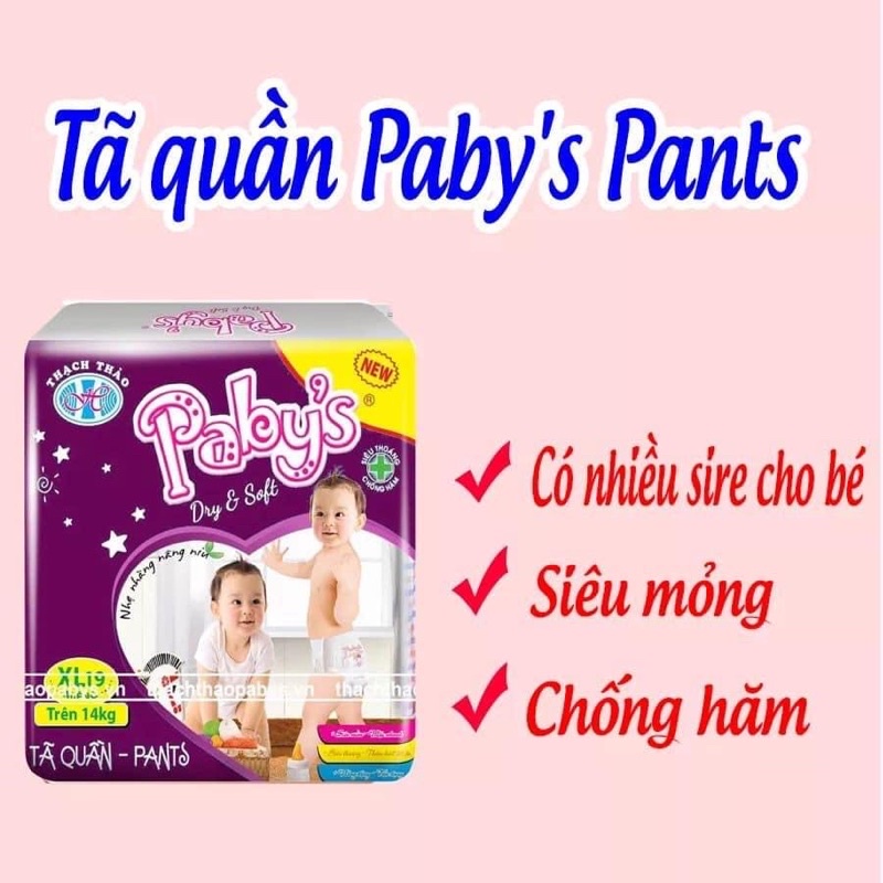 [ HÀNG VIỆT NAM] combo 110 bỉm quần paby’s siez Xl