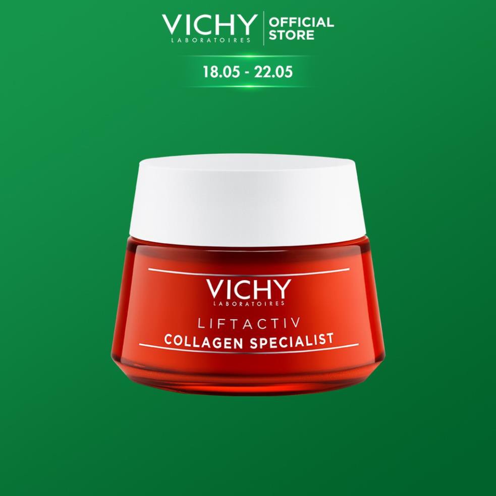 Kem dưỡng ngăn ngừa dấu hiệu lão hóa và làm săn chắc da Vichy Liftactiv Collagen Specialist 50ml ZKM