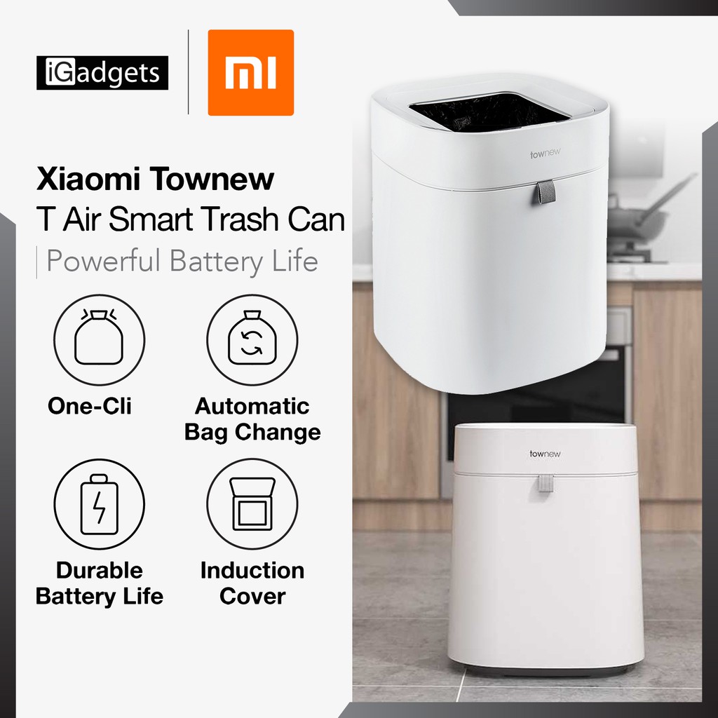 Thùng rác thông minh Xiaomi Townew T Air Thùng rác tự động Niêm phong