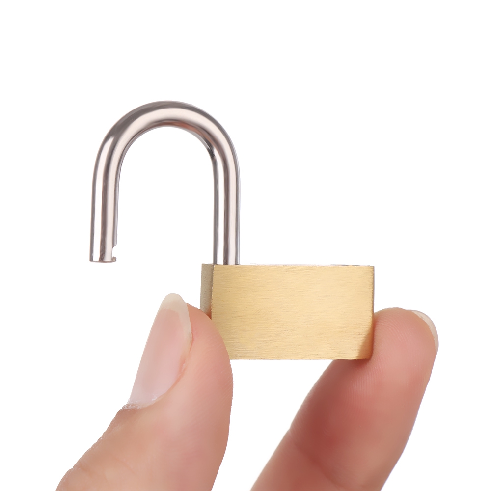 Ổ khóa đồng mini cho hành lý kèm 2 chìa khóa tiện dụng JANE