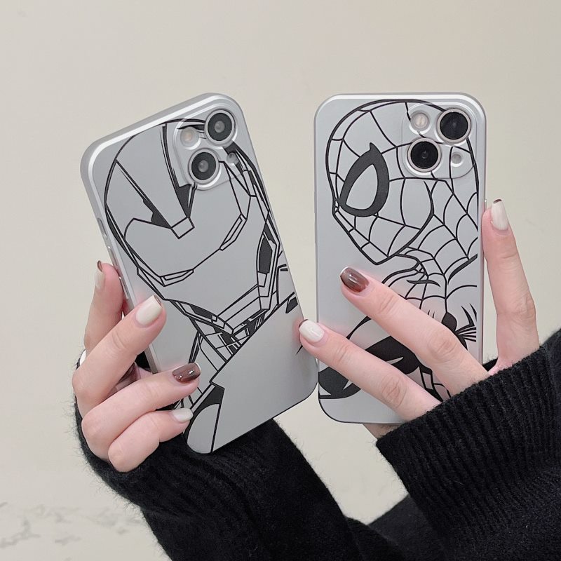 Ốp Điện Thoại Dẻo Họa Tiết Spiderman Độc Đáo Chống Rơi Cho IPhone 13 11 12 Pro MAX XR XS MAX 7 8 Plus SE 2020