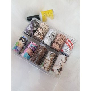 Foi dán móng báo chí  [Nail Spa]