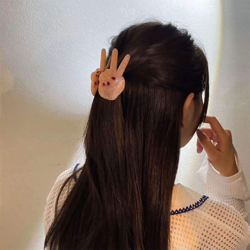 Kẹp Tóc Chống Trượt Hình Cử Chỉ Dễ Thương Cho Nữ