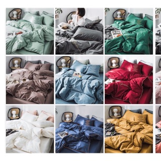(SALE) Bộ chăn ga lụa Sumoi đơn sắc- mềm mát
