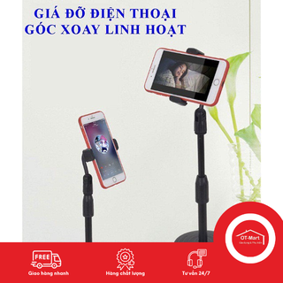 Giá đỡ điện thoại Microphone Stands, kẹp chống lưng 360 ,đế chân tròn để bàn, gia do tiện lợi đa năng