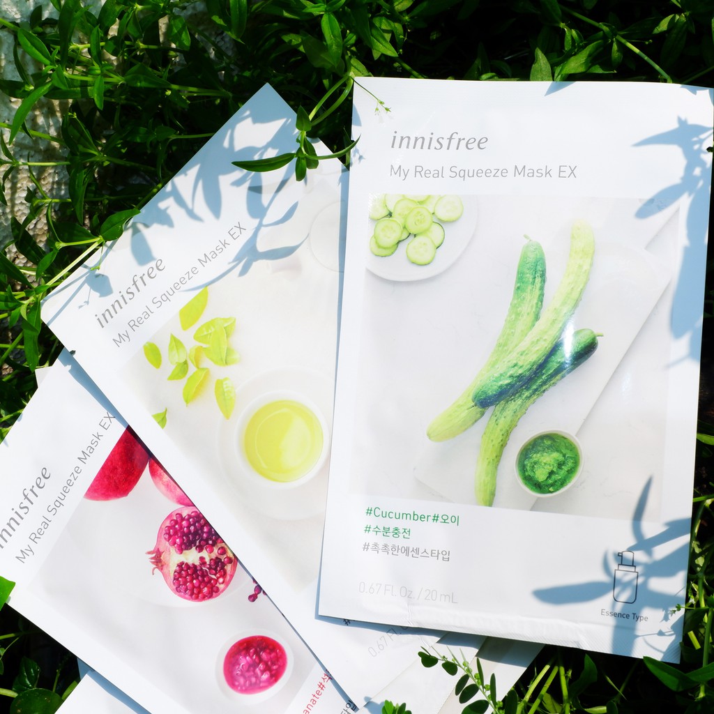 Mặt nạ Innisfree My Real Squeeze Mask có nhiều loại 20ml NPP Shoptido | Thế Giới Skin Care