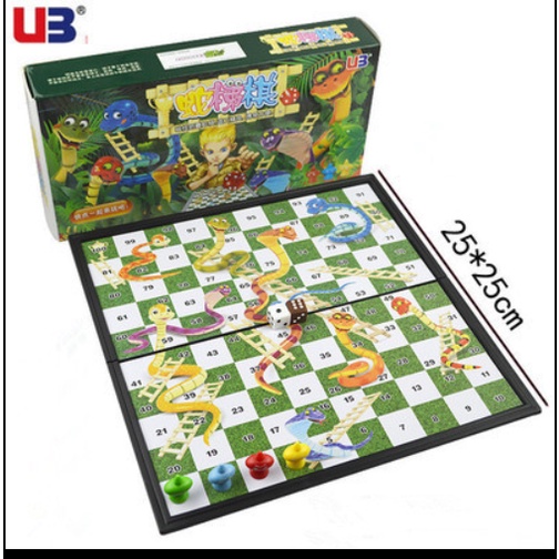 TRÒ CHƠI GIA ĐÌNH - SNAKES AND LADDERS - RẮN LEO THANG - BÀN NAM CHÂM