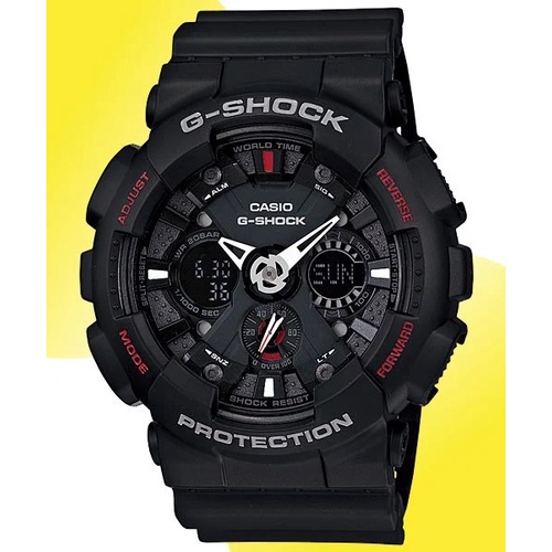 Đồng Hồ Casio Nam Dây Nhựa GSHOCK GA-120-1ADR Chính Hãng