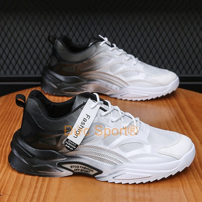 Giày nam sneaker hàn quốc giày độn đế ĐứcSport giầy thể thao nam tập gym chạy bộ thể dục cổ thấp,đế cao su giày hot G242