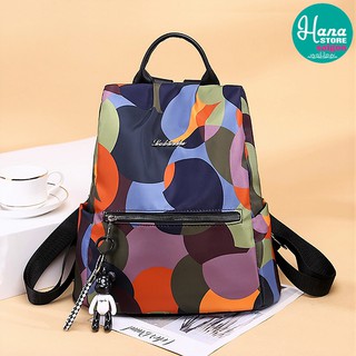 Balo nữ thời trang 2 trong 1 vải Oxford chống nước - chống trộm + tặng móc khóa gấu xinh