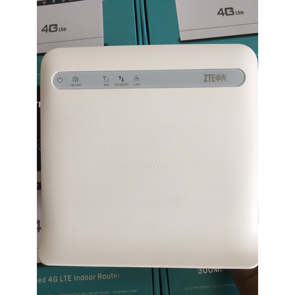 Thiết bị phát sóng wifi từ sim 3g/4g CPE CP101. ZTE MF253S Truy cập 32 User. Có cổng lan - 2 râu anten đi kèm