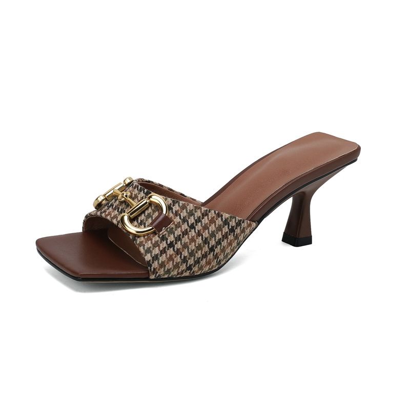 Giày Cao Gót 6cm Mũi Vuông Thời Trang Thanh Lịch Cho Nữ