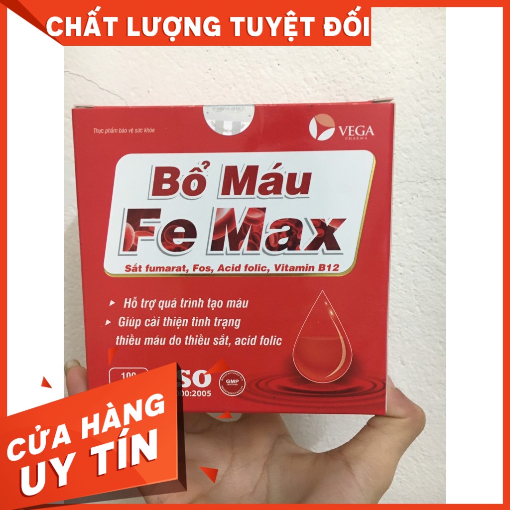 Viên uống bổ máu Femax bổ sung sắt và acid folic cho cơ thể hộp 100v