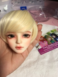 Tóc búp bê BJD - vòng đầu 16-19cm