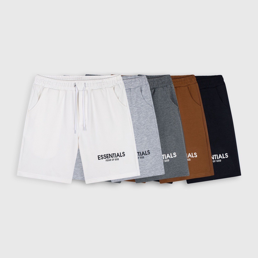 Quần Short Nam Azila In Chữ Essentials Dày Dặn Mềm Mịn Co Giãn Phong Cách Trẻ Trung Năng Động