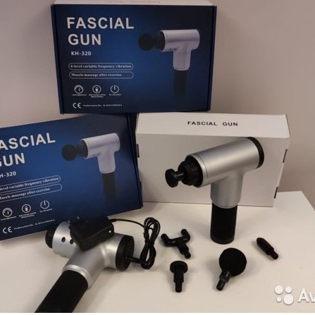 Máy Massage Cầm Tay - Súng Massage Toàn Thân 4 Đầu 6 Chế Độ