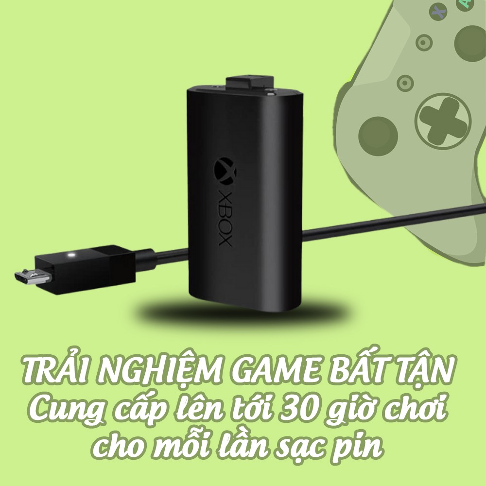 Pin sạc cho Tay Cầm Xbox One, Xbox One S, Xbox Series X, pin sạc xbox chính hãng Microsoft Xbox