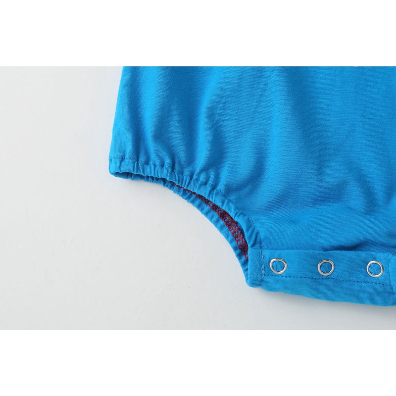 Bộ áo liền quần tay ngắn in họa tiết hoạt hình dễ thương cho bé sơ sinh