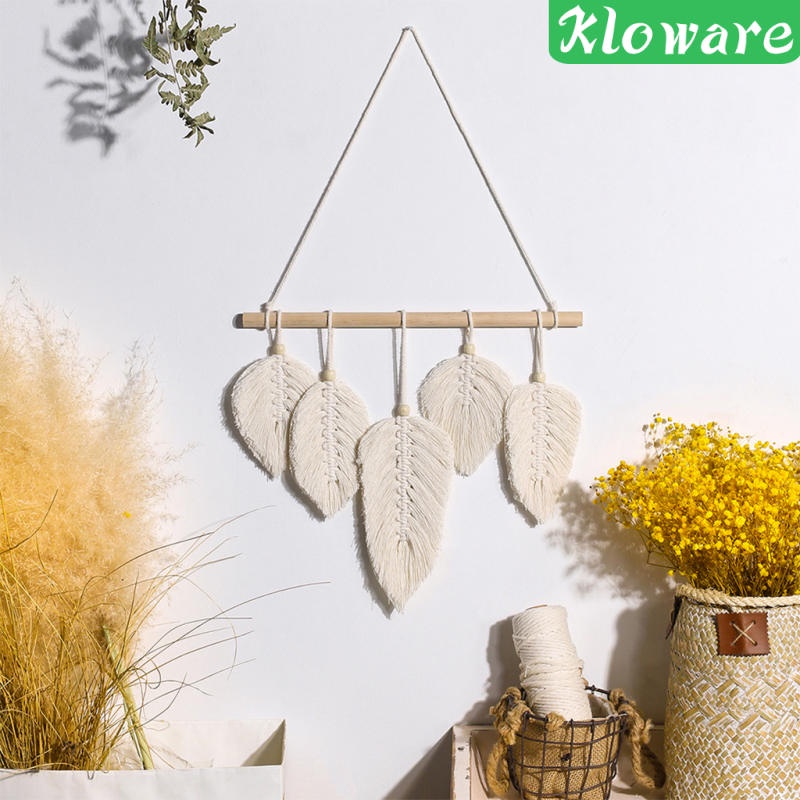 Phụ kiện lông vũ treo tường trang trí phong cách Boho