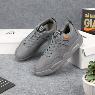 Giày sneaker nam full xám chất lượng cao GN367 Gấu Nâu