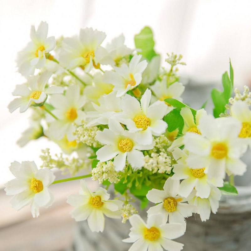 1 Bó Hoa Cúc Giả 28 Bông Trang Trí