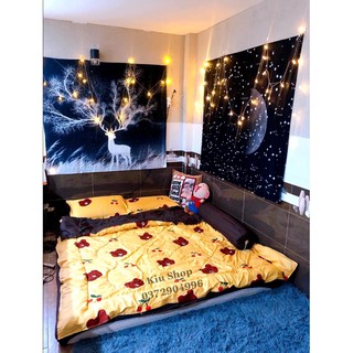 [KÈM ĐÈN] Tranh Decor Tone đen huyền bí kèm 6m đèn và phụ kiện treo tường.