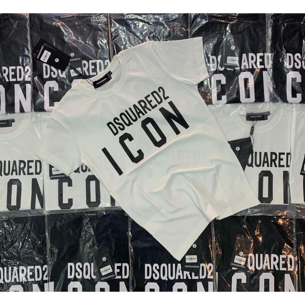 Áo phông nam DSQ icon - Áo thun in chữ cho nam hoạ tiết đơn giản