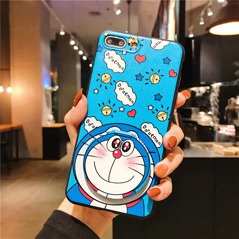 Ốp điện thoại có gương doraemon cho OPPO A5 A9 A31 2020 A92 A52 F11 Pro F9 A3s A7 A5S F7 F5 A83 A71 A57 A39 F1s HD07