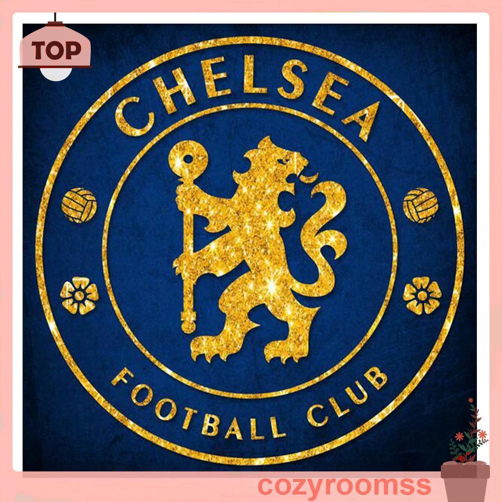 Bộ tranh đính đá tự làm hình logo Chelsea