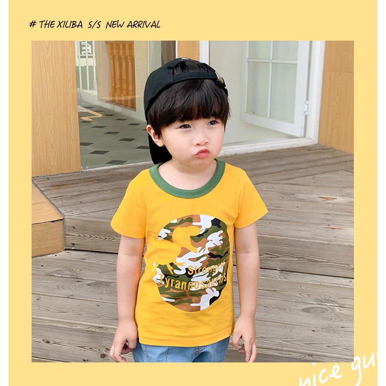 Áo thun tay ngắn hãng Xiliba (Hãng QC xuất khẩu) cho bé trai chất cotton mềm mịn