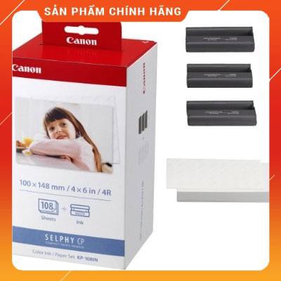 [Mã 267ELSALE hoàn 7% đơn 300K] Hộp mực và giấy in ảnh canon KP-108IN dailyphukien