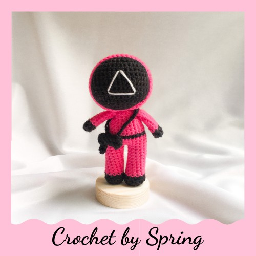 MÓC KHÓA LEN BÚP BÊ SQUID GAME l crochetbyspring