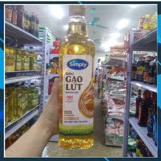 Dầu Gạo Lứt Simply Nguyên Chất 1 lít