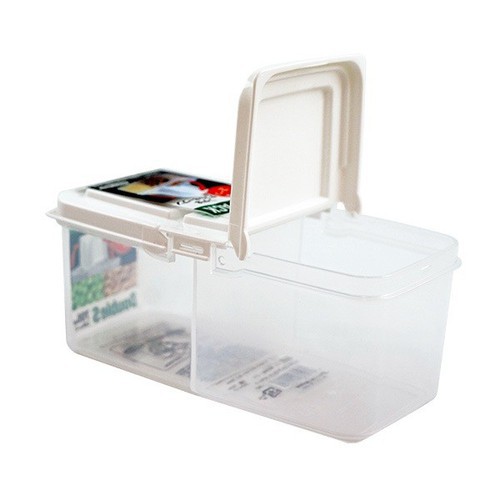 Hộp chia 2 ngăn nắp rời cỡ to Nhật Bản