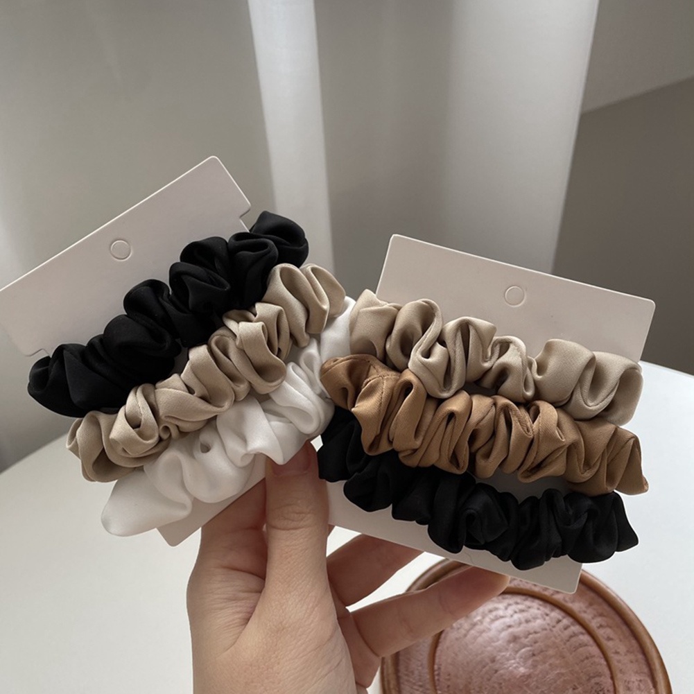 Set 3 Dây Buộc Tóc Co Giãn Thời Trang Cho Nữ