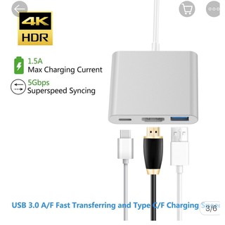 Cáp chuyển Type C sang HDMI 1080P, Type C Và Usb 3.0