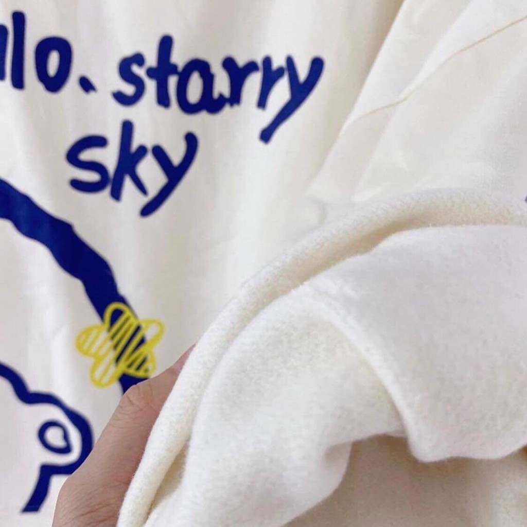 Áo Sweater Nữ Nỉ Form Rộng Nam Unisex SKY Ulzzang