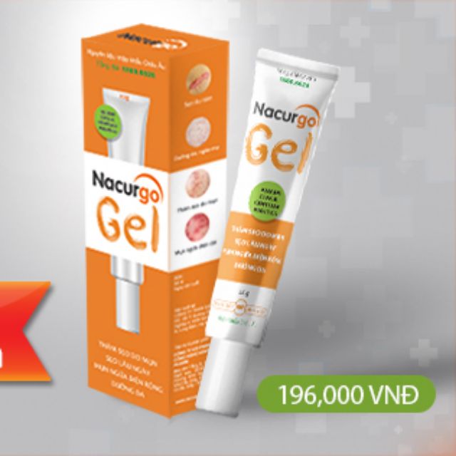 [Chính Hãng] Gel ngừa sẹo Mụn, Thâm sẹo do Mụn và Mụn ngừa diện rộng - Nacurgo Gel ( 20g)