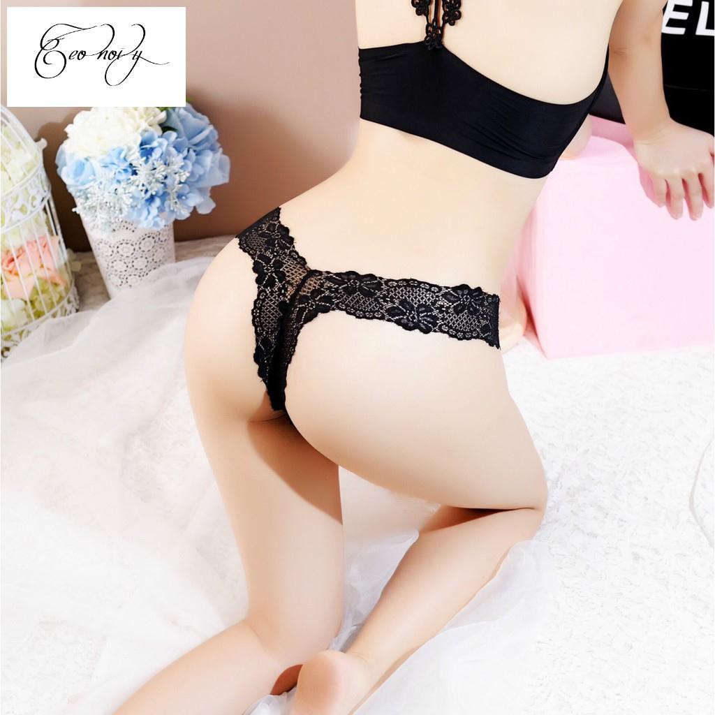 Quần lót ren chữ V xuyên thấu - Quần lót nữ gợi cảm