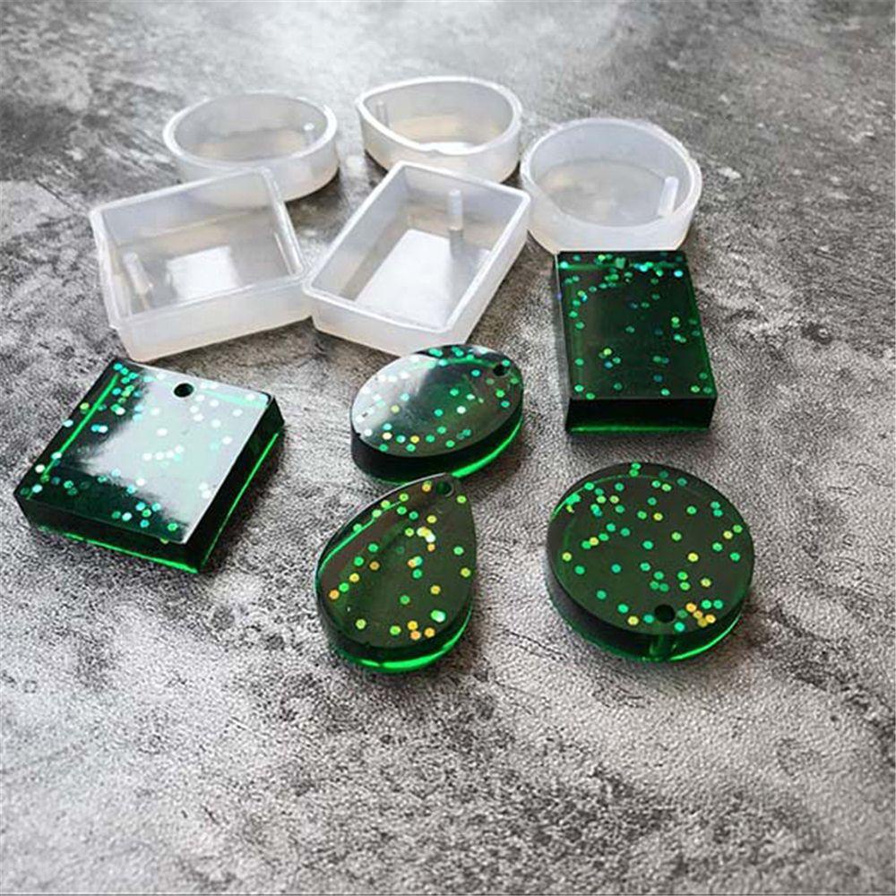 Set 5 Khuôn Nhựa Làm Mặt Dây Chuyền Thủ Công