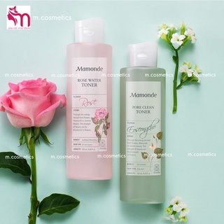 Nước hoa hồng Mamonde Rose Water Toner/ Pore Clean dành cho mọi loại da 250ml