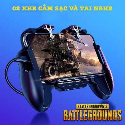 Tay cầm chơi game PUBG có quạt tản nhiệt cho điện thoại